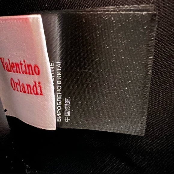 NWT Black Valentino Orlandi Crossbody Vegan Leather Hand Crafted - Picture 9 of 14